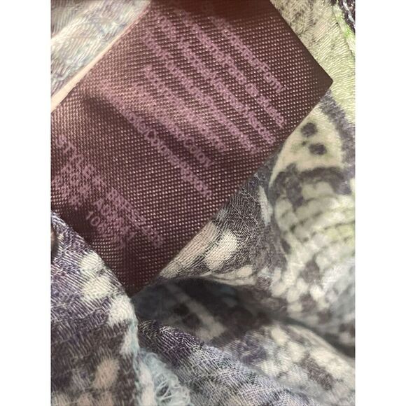 Hale Bob Snakeskin Print Blouse Women’s Small Long‎ Sleeve Popover Blue - Picture 10 of 10